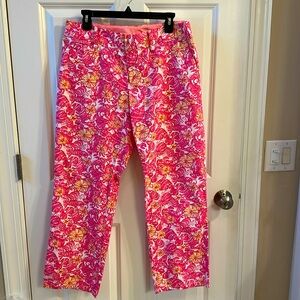 Lilly Pulitzer Whitney Pants Chum Bucket. Size 14
